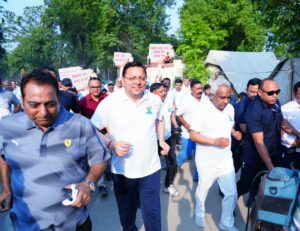 मुख्यमंत्री  ने पुलिस लाइन, देहरादून में 12 वें अंतरराष्ट्रीय योग दिवस के उपलक्ष्य में आयोजित रन फॉर योगा कार्यक्रम में प्रतिभाग किया ।